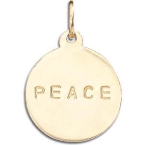 Helen Ficalora "Peace"' Disk Charm
14K YELLOW GOLD
